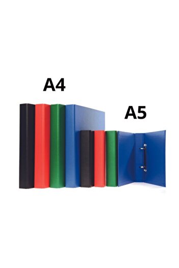daço Caiet A4, laminat, cu 2 inele, culoare verde