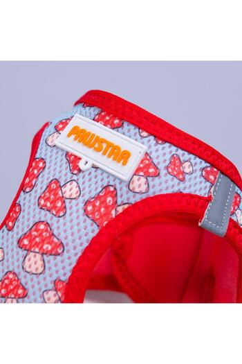 Pawstar Mushroom Air-Mesh Chest Harness Cat Dog Chest Harness Mushroom Pattern Dog Harness
