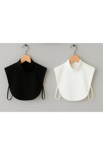 ALDIRA 2-Piece Women's Neck Collar Combed Cotton
