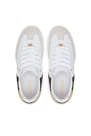 Guess Teniși de damă albi FLPSWOELE12