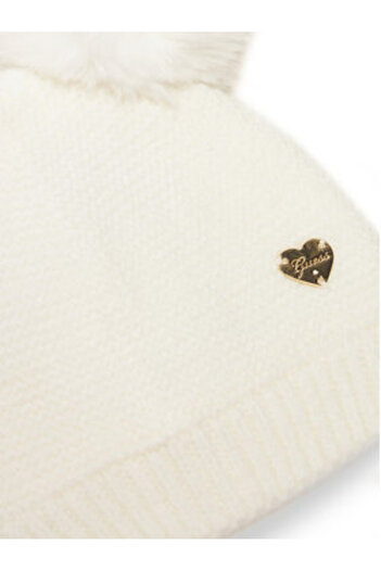 Guess Girl's Hat and Scarf Set Ecru A4BZ01Z2QP0