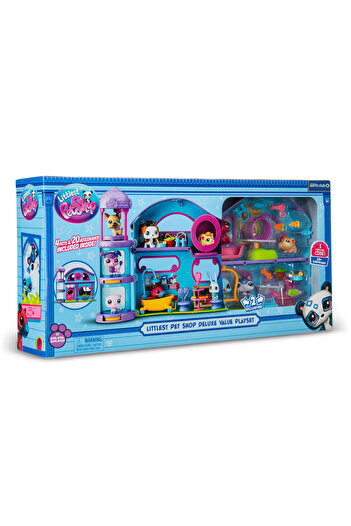 Littlest Pet Shop Lps Minis Series 3 Deluxe Value Game Minis House - with 4 Figures