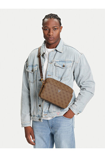 Guess Men's Beige Pouch HMMILOP5222