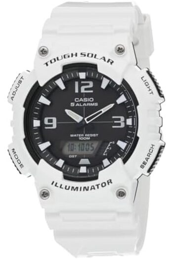 Casio Tough Solar Illuminator Watch for Men by Casio, Analog/Digital, Resin