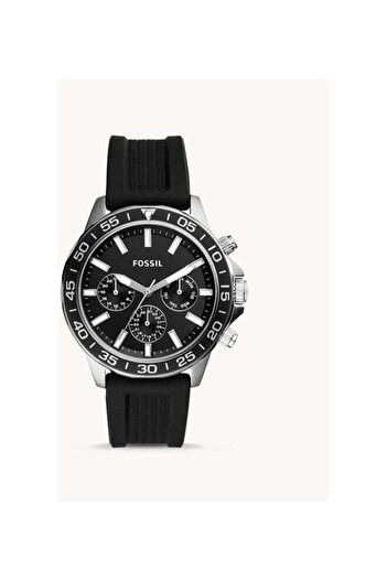 Fossil Men's Bannon Multifunction Silicone Watch BQ2494 - 45 mm - Black