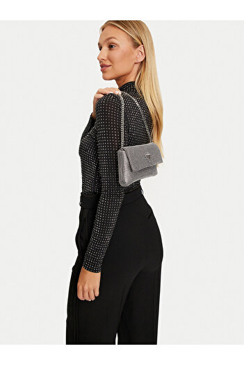 Guess Geantă de mână argintie pentru femei HWRY9350700