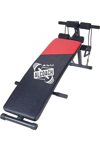 Alcoach Curved Fitness Bench with Leg Support, EM-666