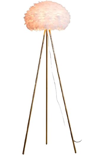 Türkiye Floor Lamp Ground Feather Tripod Nordic Luxury Living Room Standing Simple Bedroom Bedside Lampshade
