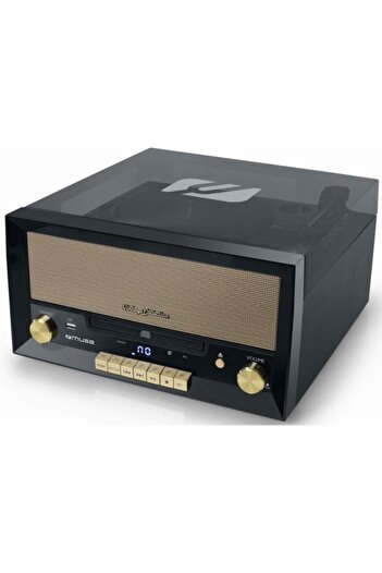 Muse Pick-up MT-110 B, Bluetooth, Radio FM, CD Player, USB, 20 W (Black)