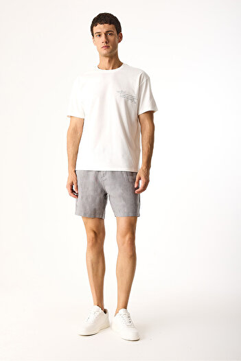 VENA Relax Crew Neck Printed Regular Fit 100% Cotton T-Shirt