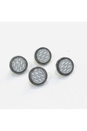 Abrar Metal Snap Buttons For Men's Saudi Thobe - 8 Pcs Set
