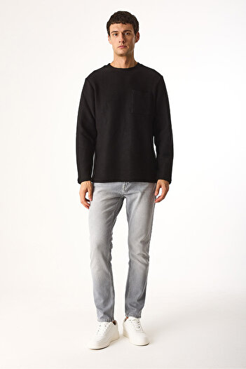 VENA Crew Neck Oversize 100% Cotton Sweatshirt