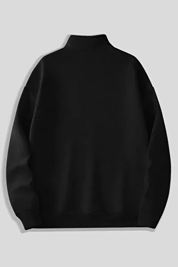 CLAYES Black Zippered Dikyaka Sweatshirt - Fantastic - Winter Textile