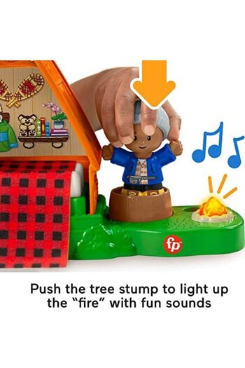FISHER PRICE Little People, A Frame Cabin - Create Their Own Fun Camping Adventures