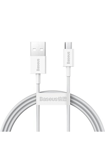 Baseus Superior Series CAMYS-02 USB to MicroUSB Cable, 1m, 2A, White