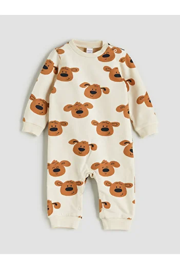 LC Waikiki Sparkling Selections from Shining Store |   Printed Baby Boy Snap Button Romper