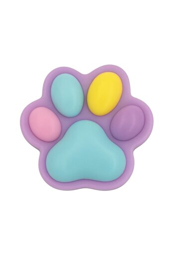 Flippy Antistress Toy Flippy, Fluffy Cat Paw, Slow Return, Multicolor