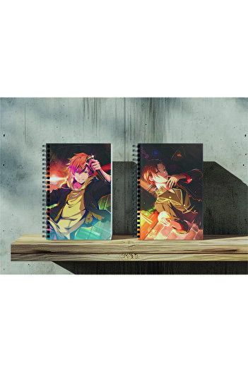 nihonwosekai 2Pcs A5 Size Unlined 50 Sheets Anime Spiral Notebook Hatsune Miku Pjsekai Colorful Project Sekai