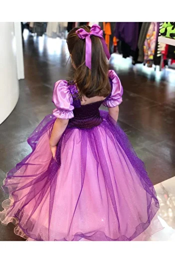 moona kids 3-9 Years Girl Rapunzel Evening Dress