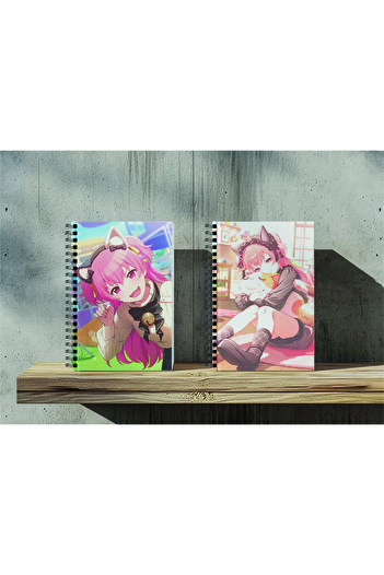nihonwosekai 2 bucăți A5 dimensiune fără linii 50 de coli Anime caiet spiralat Hatsune Miku Pjsekai Proiect colorat Sekai