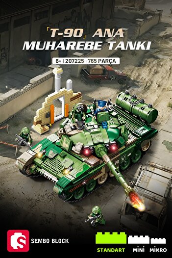 Sembo Block T-90 Main Battle Tank Building Block Set 765 Pieces