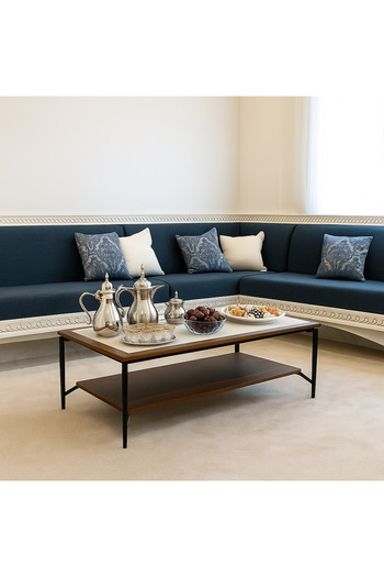 private house Modern two-tier coffee table 118*58*45 cm.
