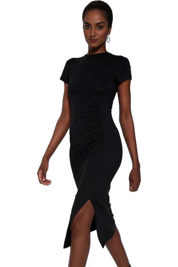 PayBuy Rochie midi de damă Bodycon Mold Detaliu cu șnur de vară Utilizare zilnică Indispensabil în vara