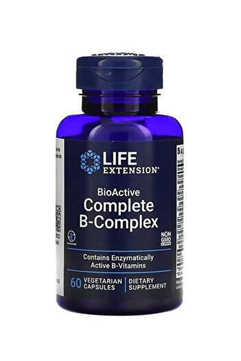 Life Extension BioActive Complete B-Complex 60 Vegetarian Capsules