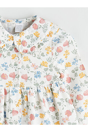 LC Waikiki Baby Collar Floral Baby Girl Dress