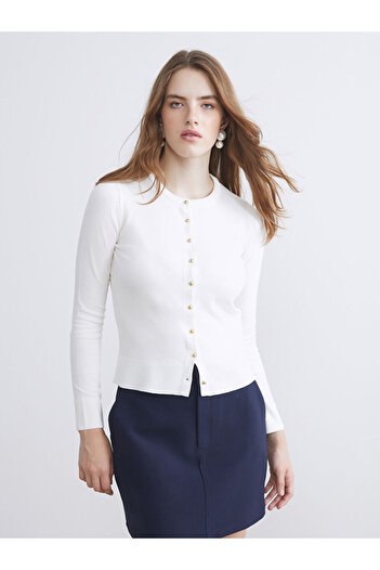 LC Waikiki Sparkling Selections from Shining Store |   Crew Neck Women's Knitwear Cardigan