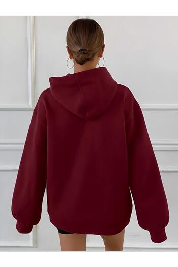 savuar ΦΟΥΤΕΡ ΦΟΥΤΕΡ με κουκούλα Claret Red UNISEX