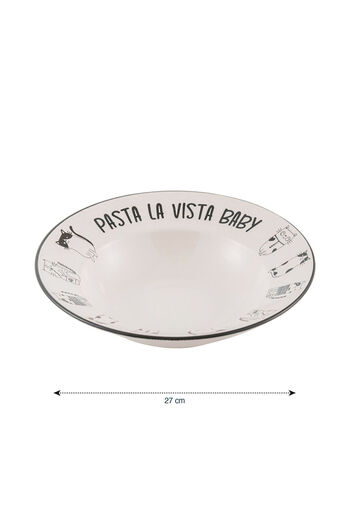 LC Waikiki Sparkling Selections from Shining Store |   Printed Ceramic Pasta Plate 27 cm