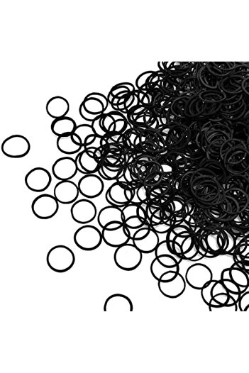 Generic 200 Pcs Black Rubber Hair Bands for Girl Women Kids Baby, Soft Elastic Bands for Pets Braids P