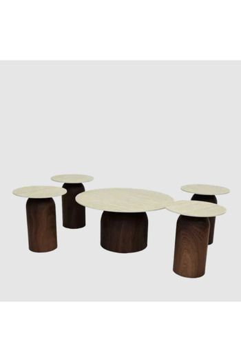 Tasamem Dafia 5-piece ceramic table set