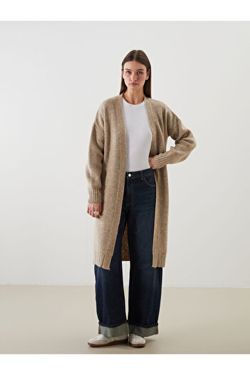 LC Waikiki Create Your Style from Uzg Store |   Shawl Collar Oversize Women's Knitwear Cardigan