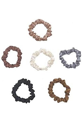 Generic 12 Pcs Silk Hair Scrunchies Soft & Comfortable Small Silk Scrunchy Skinny Hair Ties Bows Rope