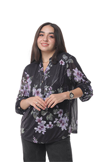 SUGA lavender blouse