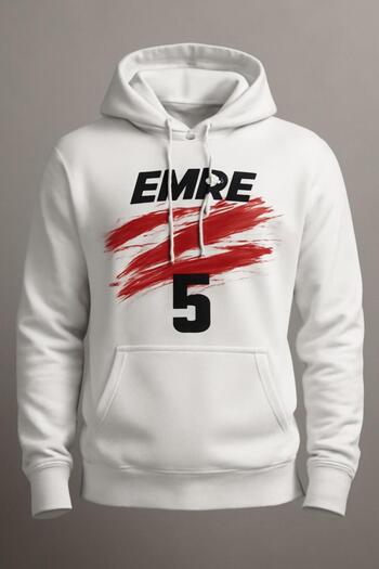 CLASSY.MODA Emre Belözoğlu Νο. 5 Μαγιό Ποδοσφαίρου Εθνικής Ομάδας Τουρκίας Φούτερ με κουκούλα