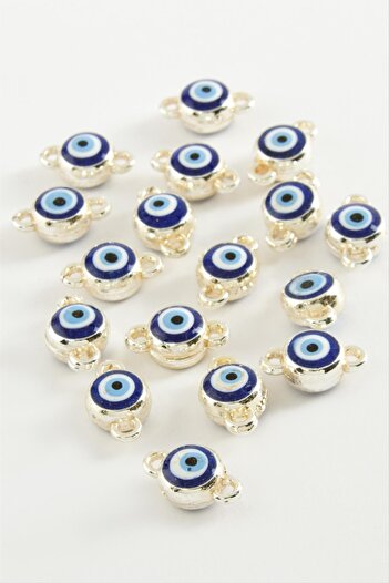 ZERO LAND Hn-Shop Nazar Double-Handled Enamel Bracelet and Pendant Apparatus 1 Piece-Blue