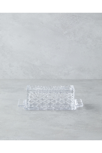 English Home Cosmic Glass Butter Bowl 21X8X7 cm Transparent