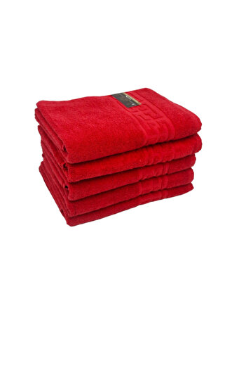 rotop Set 2 Large Bath Towels Set, Red Color, 70*130