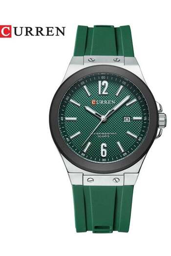 Curren New Watch 8467 Men’s Silicone Wrist Watch
