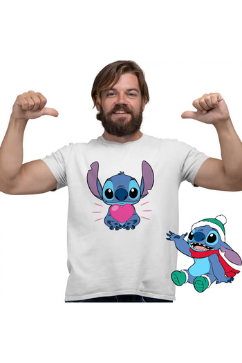 OEM Men's T-shirt Stitch Heart