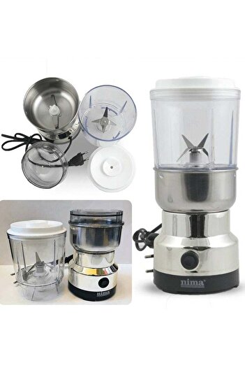 Nima Nimah 2 in 1 Food Processor Vegetable Electric Double Layers Blender Electric Coffee Grinder