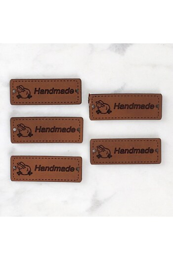 ForWhat 5Pcs Handmade Labor Leather Coat of Arms for Bureau Home Office Gift