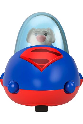 FISHER PRICE DC League of Super Pets Basic Krypto Vehicle, Baby Toy, 36 Months and Up