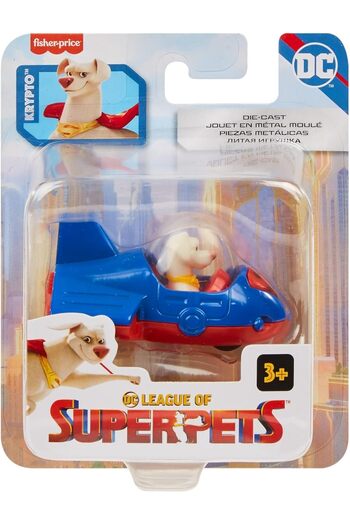 FISHER PRICE DC League of Super Pets Basic Krypto Vehicle, Baby Toy, 36 Months and Up