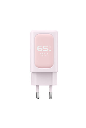 Havit USB Wall Charger 2xType-C 65W UC260 EU, Pink