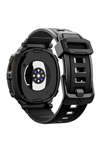 Spigen [Pachet husa + curea] Samsung Galaxy Watch 8 44 mm Rugged Armor Pro, negru