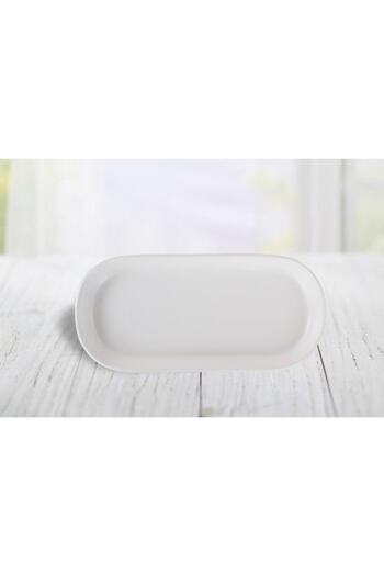 Keramika 26 cm Matte Transparent White Boat Noyan - 021 a